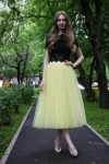 Пышная юбка-солнце из фатина (60 цветов)   Лимонный - фото 