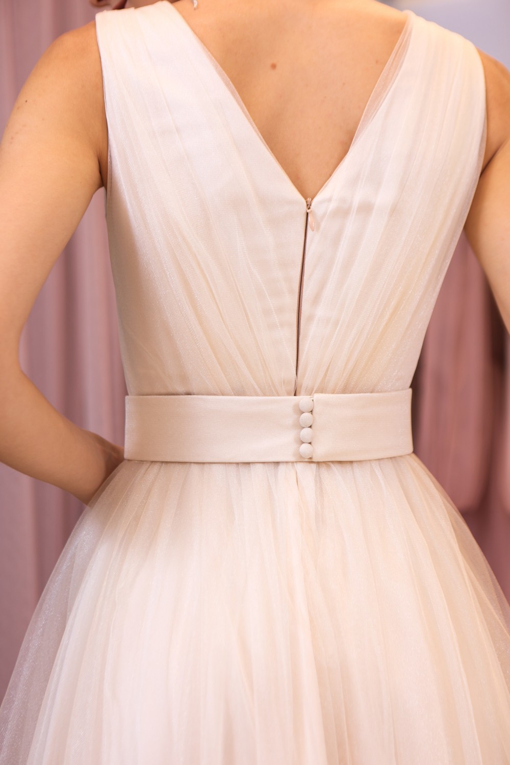 Свадебное платье длины макси (Айвори)  - фото