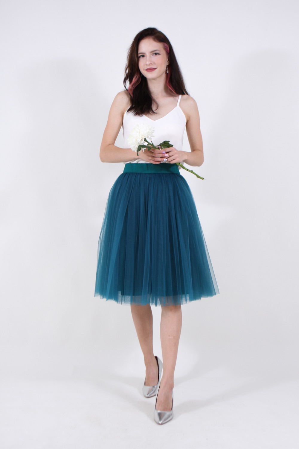 Пышная юбка из фатина (60 цветов)  - фото